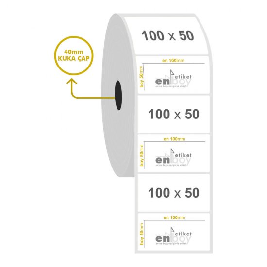 100mm x 50mm Fastyre Etiket