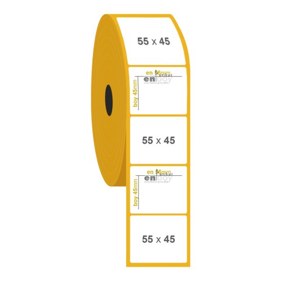 55mm x 45mm Vellum Etiket