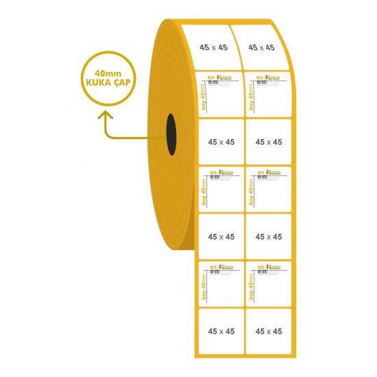 45mm x 45mm 2'li Vellum Etiket
