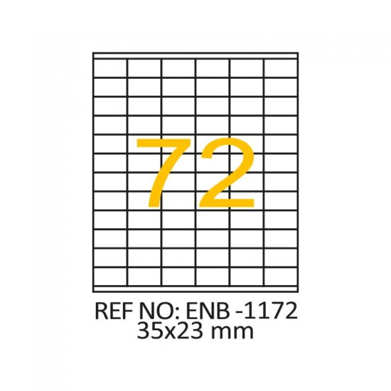 35 x 23 Lazer Etiket ENB-1172