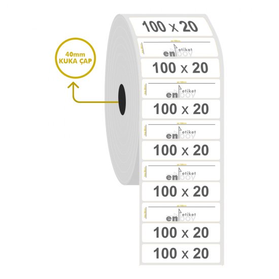 100mm x 20mm Fastyre Etiket