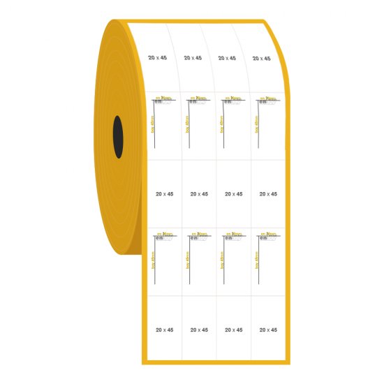 20mm x 45mm 4'lü Bitişik Vellum Etiket