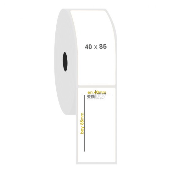 40mm x 85mm PP Opak Etiket