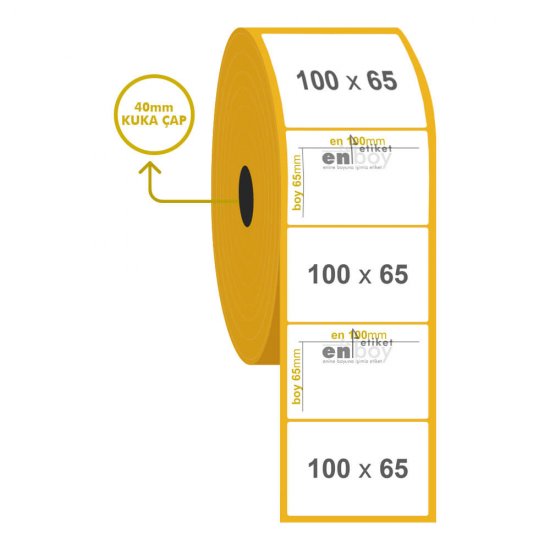 100mm x 65mm Vellum Etiket