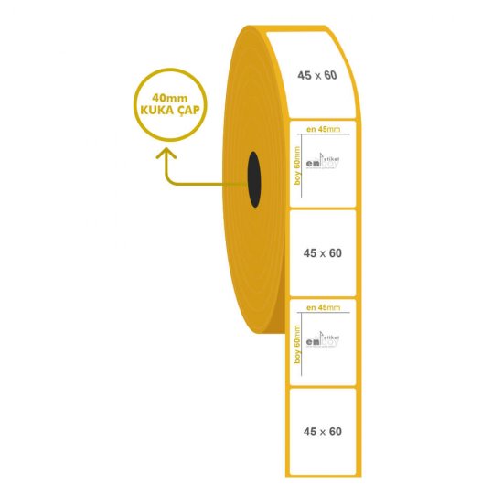 45mm x 60mm Vellum Etiket