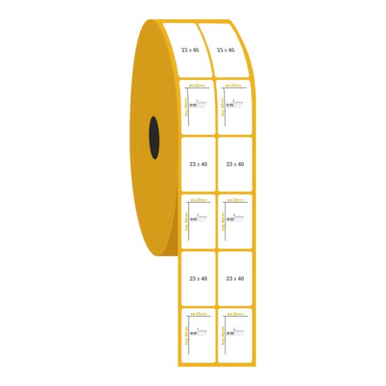 23mm x 40mm 2'li Ayrık Termal Etiket
