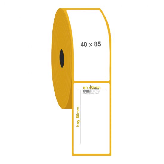 40mm x 85mm Vellum Etiket