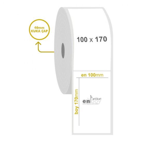 100mm x 170mm Fastyre Etiket
