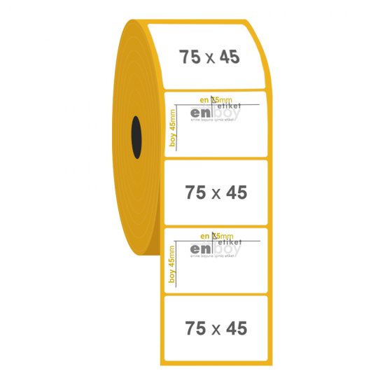 75mm x 45mm Termal Etiket
