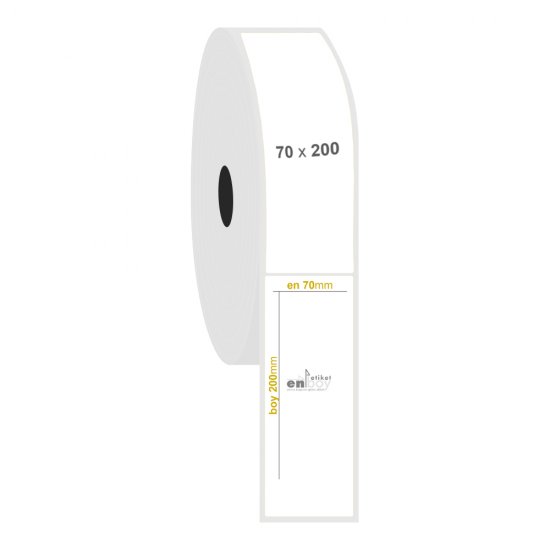 70mm x 200mm PP Şeffaf Etiket