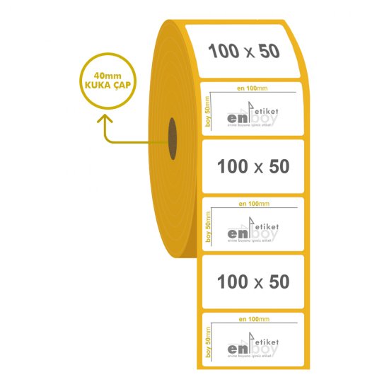 100mm x 50mm Termal Etiket
