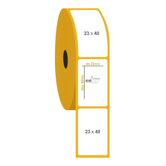 23mm x 40mm Vellum Etiket