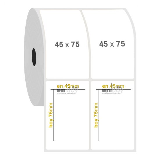 45mm x 75mm 2'li Ayrık Fastyre Etiket