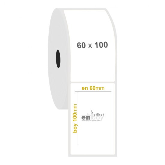 60mm x 100mm PP Opak Etiket