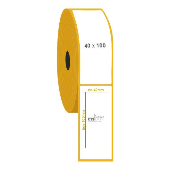 40mm x 100mm Vellum Etiket